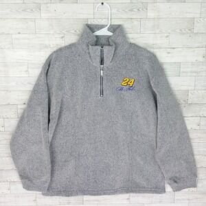 Womens Nascar Chase Authentics Jeff Gordon #24 Sweater Top Size M Medium Gray